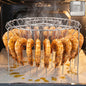 Air fryer skewer stand, stainless steel BBQ kebab rack holder (1 set)