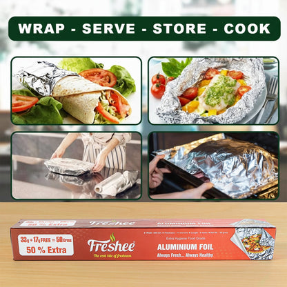Premium quality aluminium foil packaged in twin rolls