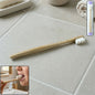 Eco-friendly wooden toothbrush with soft bristles and natural handle