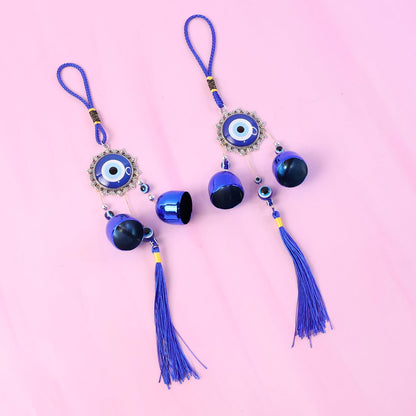 Home decor evil eye chime set enhancing positivity and style