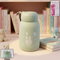 Rabbit printed insulated glass water bottle