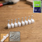 Heavy duty plastic cable clip with steel nail for electrical wiring