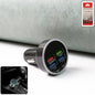 Multi-port car charger for 12V and 24V vehicles with 4 USB ports and LED ring indicator