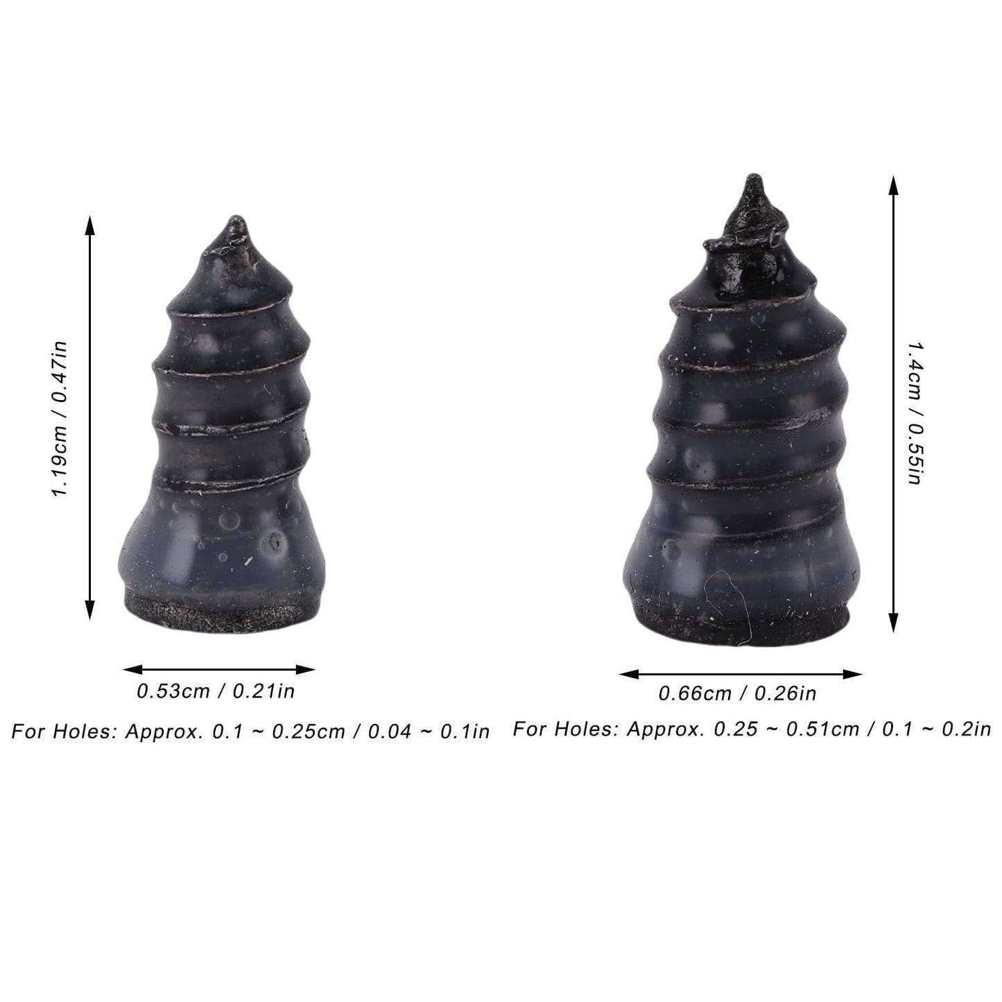 Size of tire repair nail for cars and bikes