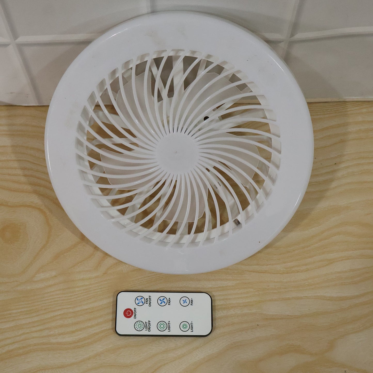 LED ceiling fan lamp with remote control for easy operation
