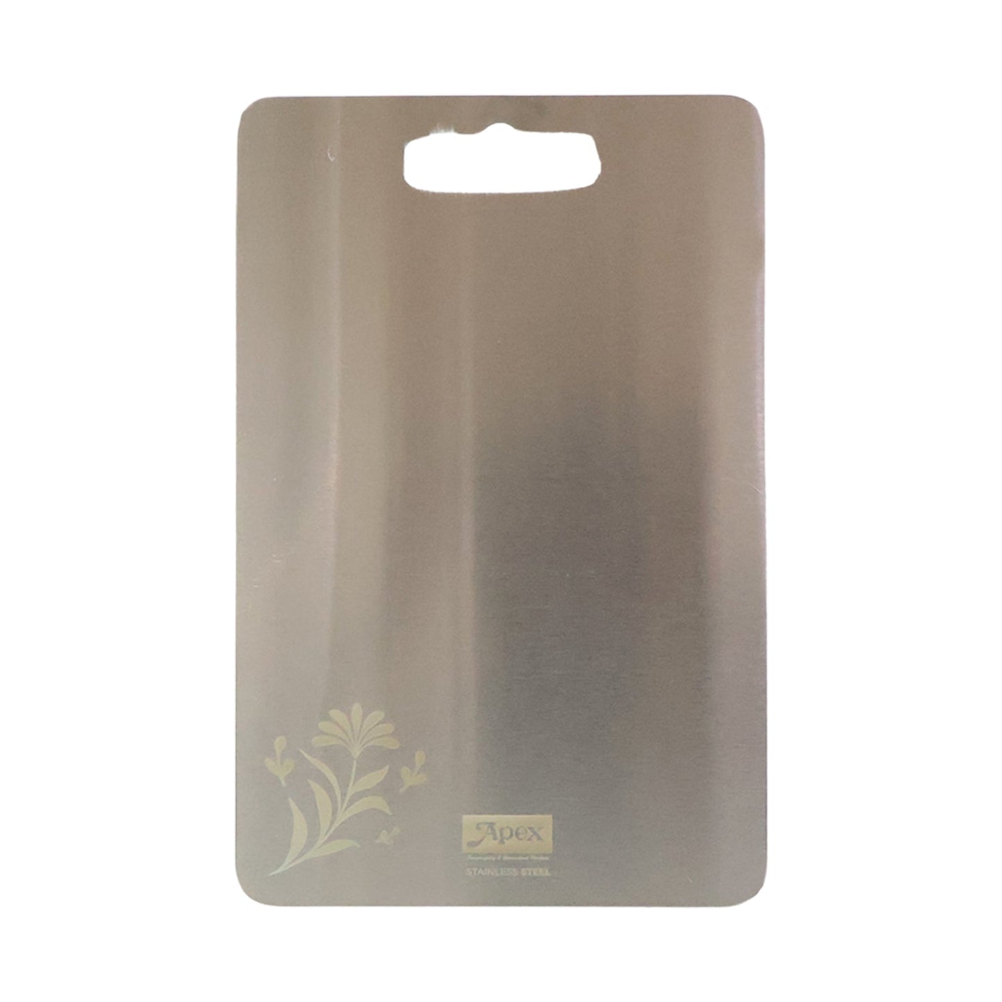 Durable stainless steel cutting board perfect for chopping bread and cheese