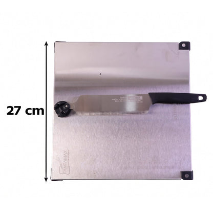 Stainless Steel 2 in 1 Cut and Chop Board with Knife and Sharpener (1 Set) view 6