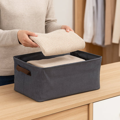 Foldable cloth storage organizer bag packed with clothes