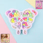 DIY beading jewellery making kit with butterfly organizer tray and colorful beads