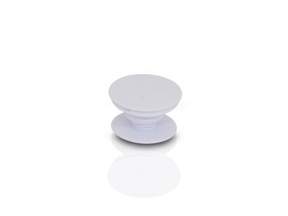 Ergonomic mobile phone grip holder designed for comfortable one-hand phone use.