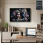Decorative Radha Krishna wall art framed for home or temple decor