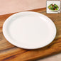 Plastic round dinner plate 19 cm with smooth gloss finish