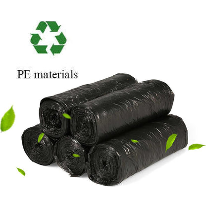 Large black garbage bags, 30 x 50 inch, perfect for heavy-duty trash.