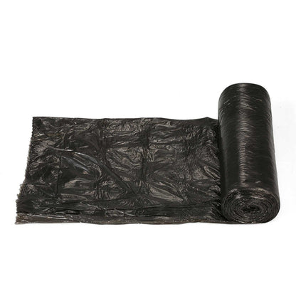 Heavy-duty biodegradable trash bags, ensuring leak-proof waste disposal.