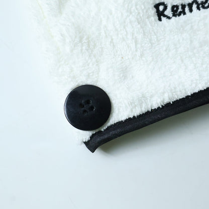 Absorbent microfiber hair towel wrap for fast drying