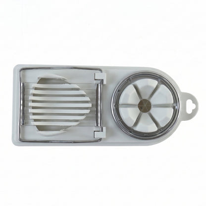 Durable steel egg slicer and wedger for salads and snacks