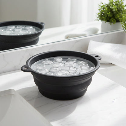 Skin soothing ice facial bowl designed for cold therapy