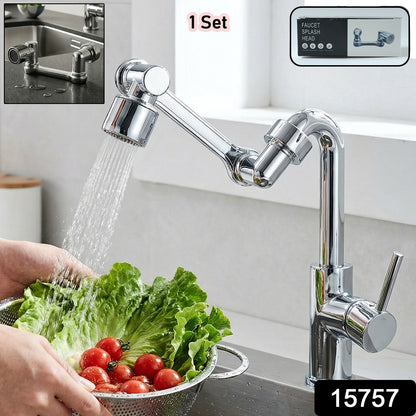 Kitchen faucet head extender for multi-angle adjustment