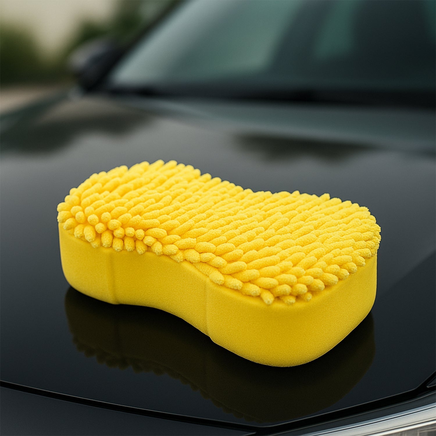 Gentle sponge pad for car washing
