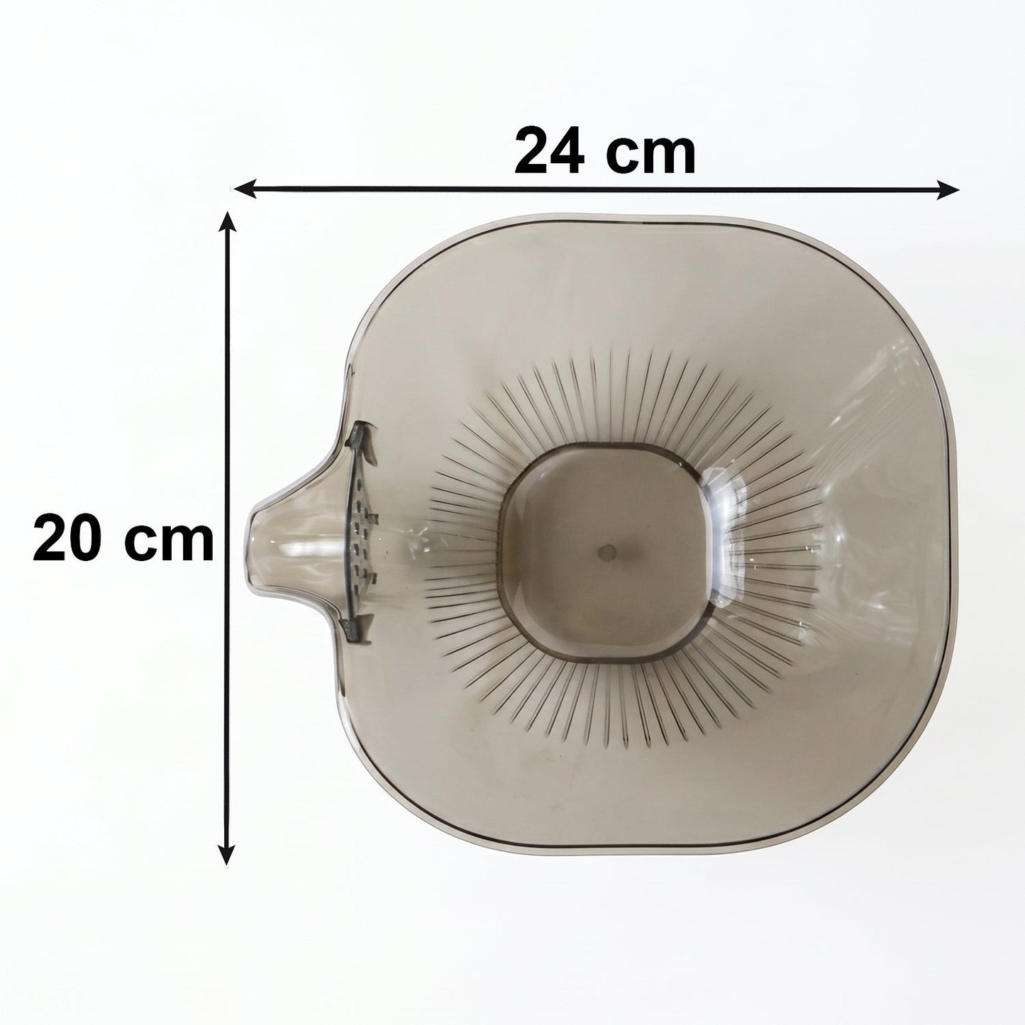 Modern clear design of the multipurpose fruit vegetable washing basket.