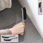 Long handle corner cleaning brush with stiff bristles for deep corner scrubbing