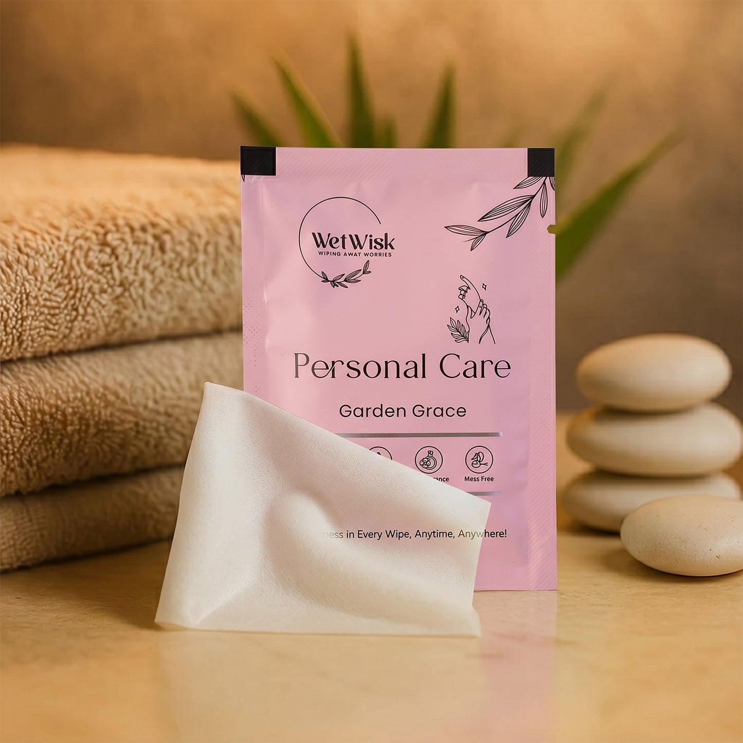 Soft personal wipes for face, body, and hands