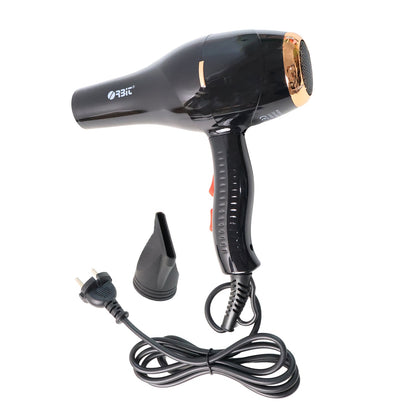 Salon quality hair dryer showing concentrator nozzle detail