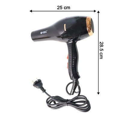Lightweight professional salon hair dryer with concentrator attachment