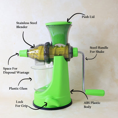 Functional manual kitchen juicer placed on countertop