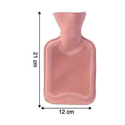 Size illustration of the 21x12 cm small hot water bag for pain relief