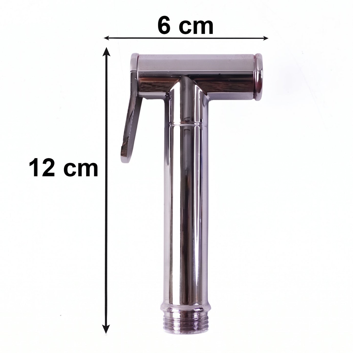 Bathroom with installed brass Shattaf health faucet
