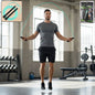 Adjustable high-speed skipping rope with comfortable foam handles
