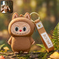 Cute cartoon style silicone mini pouch keychain with strap for daily use