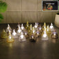 Set of 24 premium LED candle lights with crystal finish for festive home decor