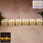Set of 6 LED bubble candles emitting warm decorative light