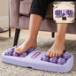 Manual roller foot massager