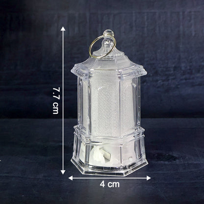 Six-piece set of battery operated LED hanging lantern flameless candles for home decor