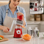 Manual rotary drum grater and slicer with stainless steel 3 drum vegetable cutter (1 set)