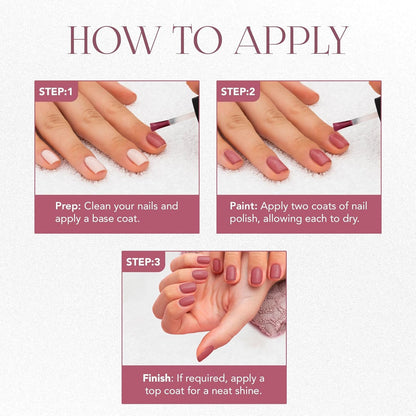 Elegant nails painted with Mattify Pink Nail Paint featuring quick-dry matte texture