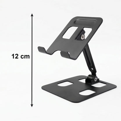 Folded metal mobile stand for portability