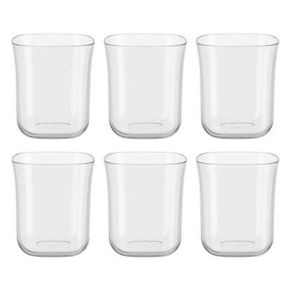 Transparent plastic drink glass from mojito glass set