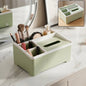 Multipurpose plastic cosmetic organizer box with compartments