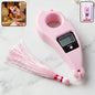Digital mantra jaap counter on finger with LCD display and traditional tassel