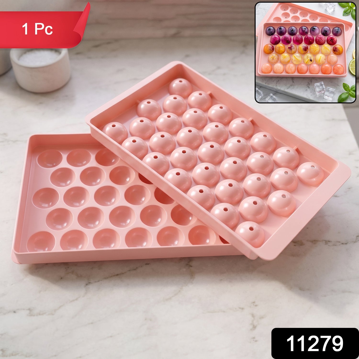 Home candy making mold in pink for DIY lollipops and frozen treats