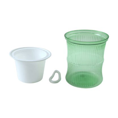 Decorative bamboo-style plastic flower pot