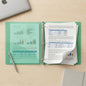 A4 transparent ring binder folder for document organization