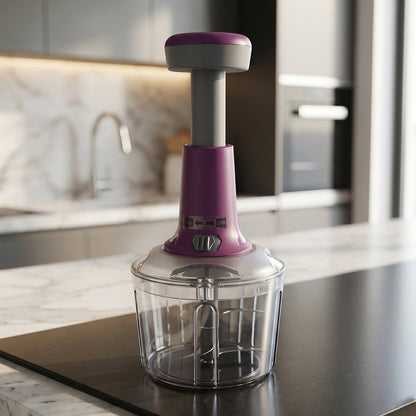 Side view of Push Chopper manual kitchen chopper
