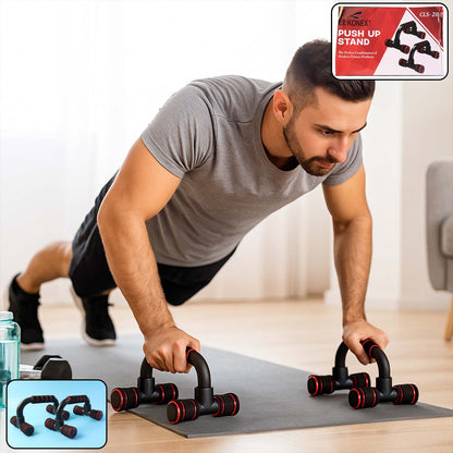 Heavy-duty Push-Up Bars by Konex with ergonomic foam grips for home workouts.