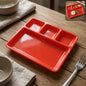 32×25 cm multipurpose compartment serving tray with sectioned design