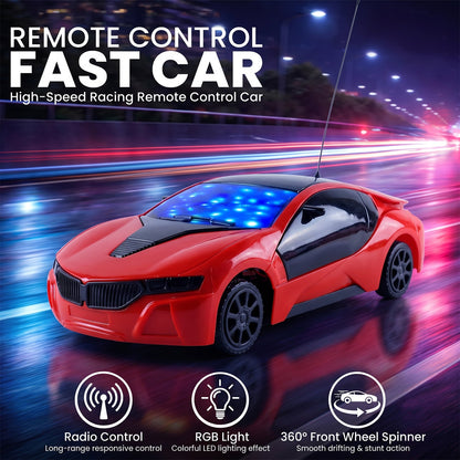 Remote Control Car for Kids – Fast Steering & Lights | Spark Tots